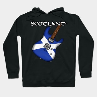 Scottish Flag Guitar Scotland Electric Guitarist Hoodie